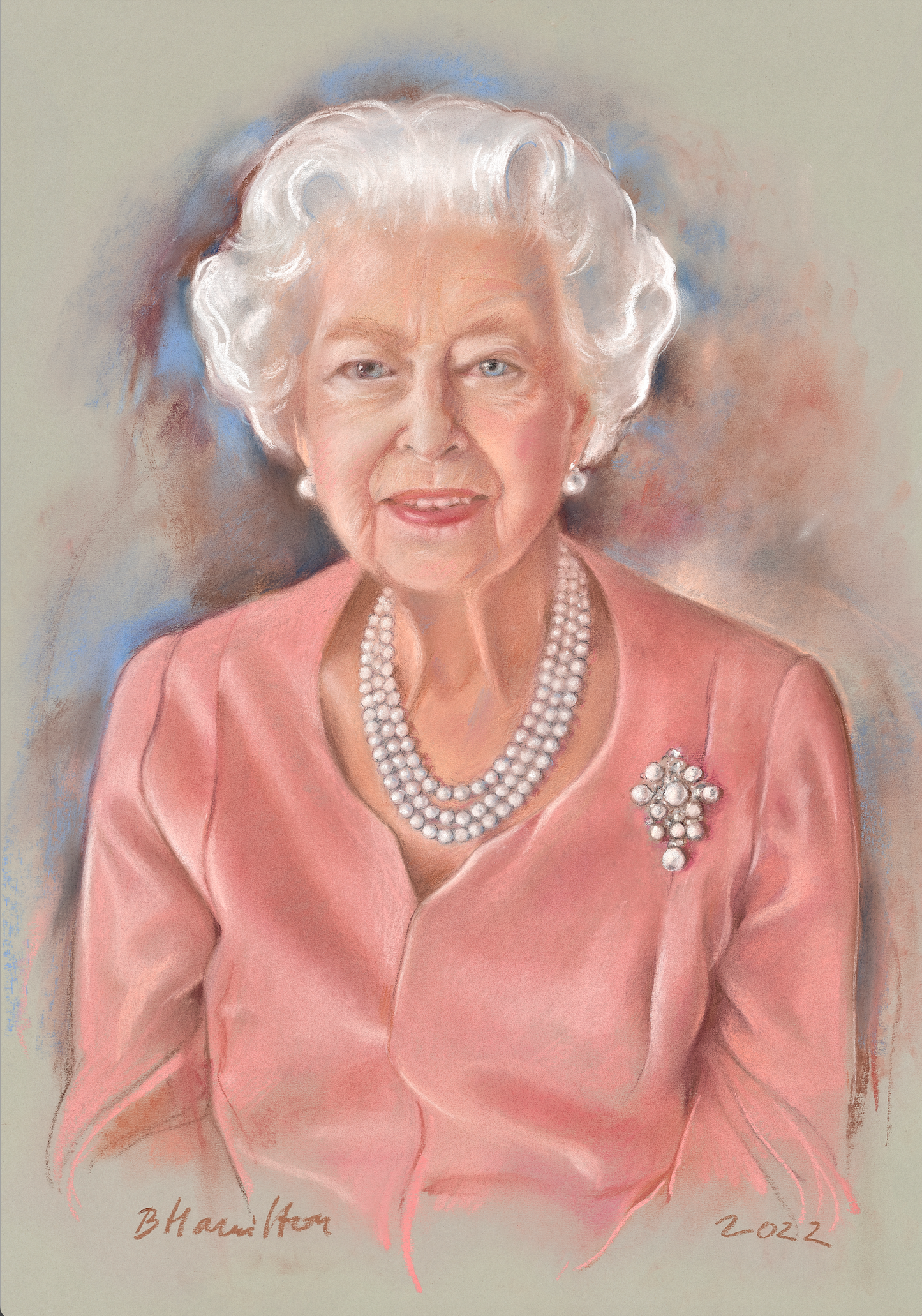 Queen Elizabeth II Portrait by Basia Hamilton